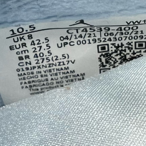 Nike Jordan Air Mae Platform Sneakers in Celestine Blue - Picture 9 of 9